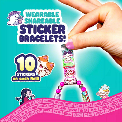 The Original Wearable Shareable Sticker Bracelet + Collection Book (Series 2)