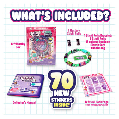 Lilac, Green, Teal, Red, Blue, Pink