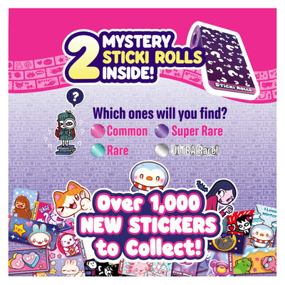 Lilac, Green, Teal, Red, Blue, Pink