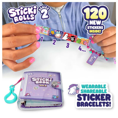 The Original Wearable Shareable Sticker Bracelet + Collection Book (Series 2)
